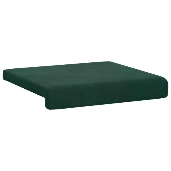 Bankkissen 4 stk. Samt Dunkelgrün Tiefe 35 cm