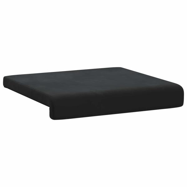 Bankkissen 4 stk. Samt Schwarz Tiefe 35 cm