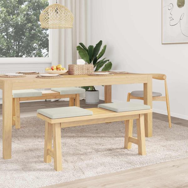 Bankkissen 4 stk. Samt Creme Tiefe 35 cm