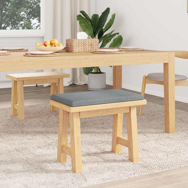 Bankkissen Stoff Hellgrau Tiefe 35 cm