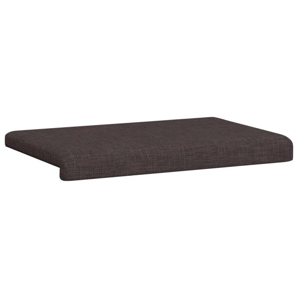 Bankkissen Stoff Dunkelbraun Tiefe 35 cm