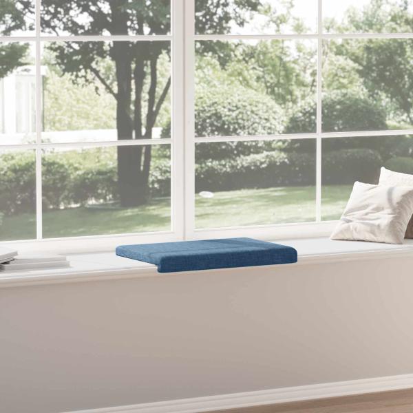 Bankkissen Stoff Blau Tiefe 35 cm