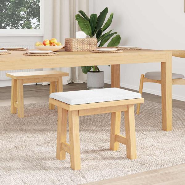 Bankkissen Stoff Weiß Tiefe 35 cm