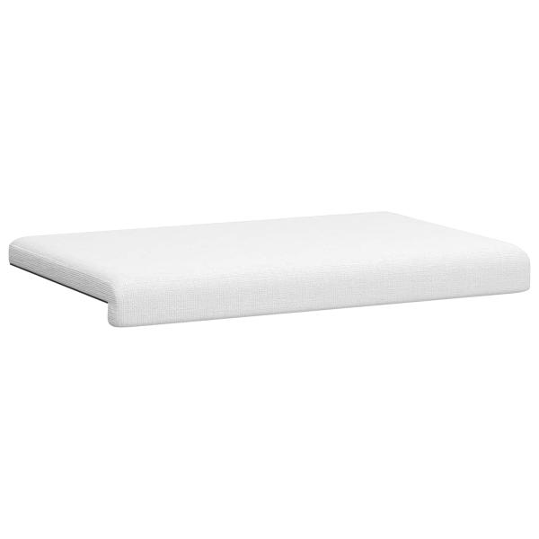 Bankkissen Stoff Weiß Tiefe 35 cm