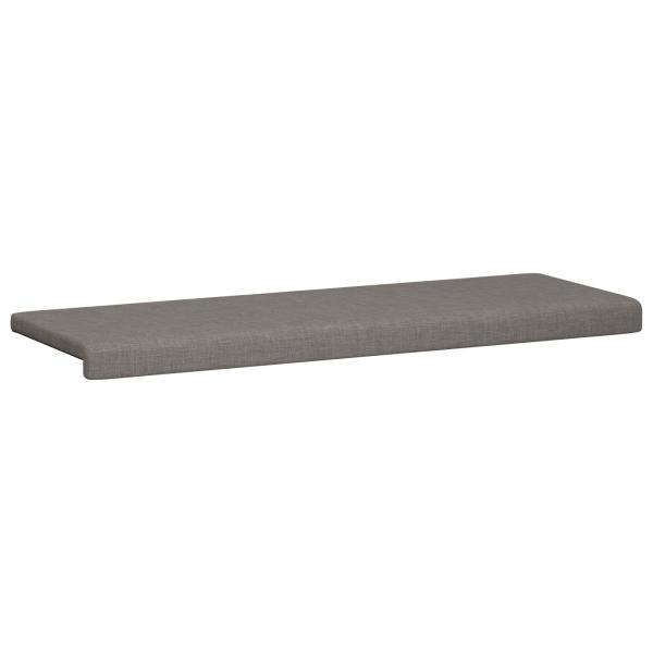 Bankkissen Stoff Taupe Tiefe 35 cm