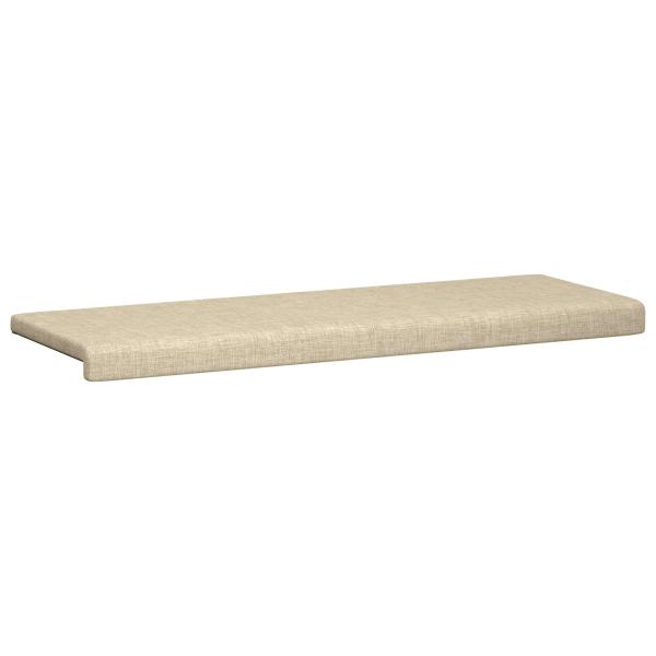 Bankkissen Stoff Creme Tiefe 35 cm