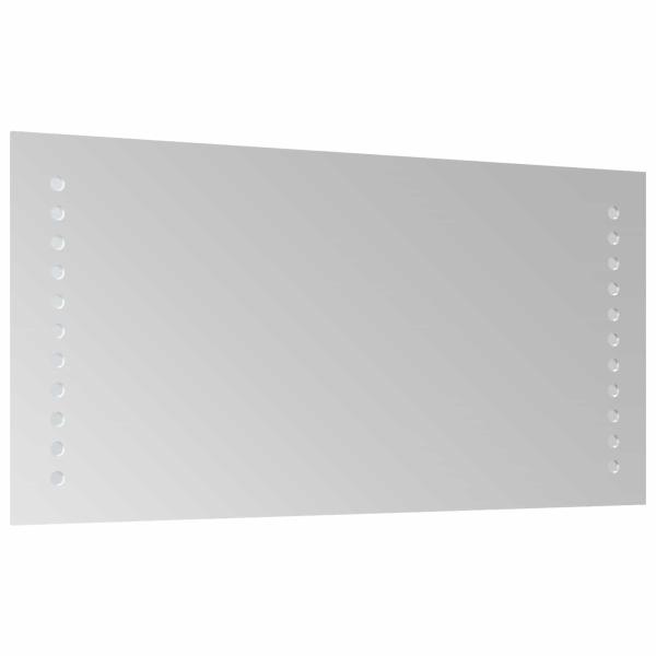 LED-Badezimmerspiegel Transparent 40 x 20 cm Gehärtetes Glas