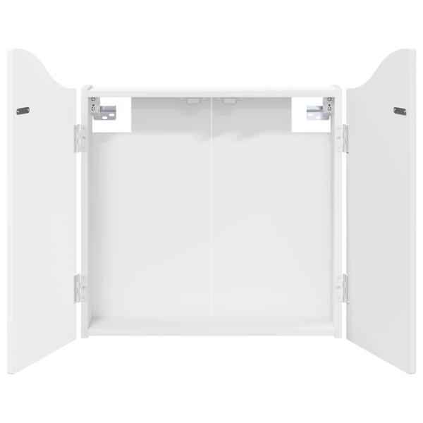Dartboard Schrank Wei? 56 x 12 x 63 cm Holzwerkstoff