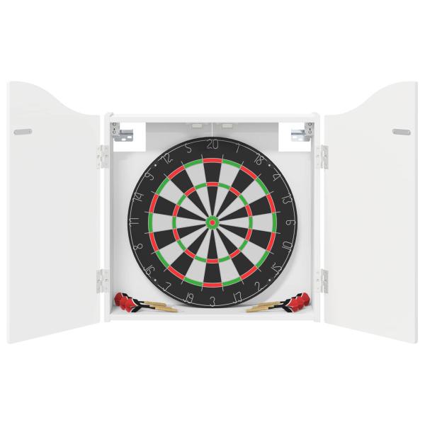 Dartboard Schrank Wei? 56 x 12 x 63 cm Holzwerkstoff