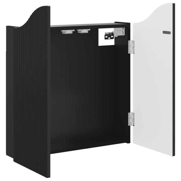 Dartboard Schrank Schwarz 56 x 12 x 63 cm Holzwerkstoff