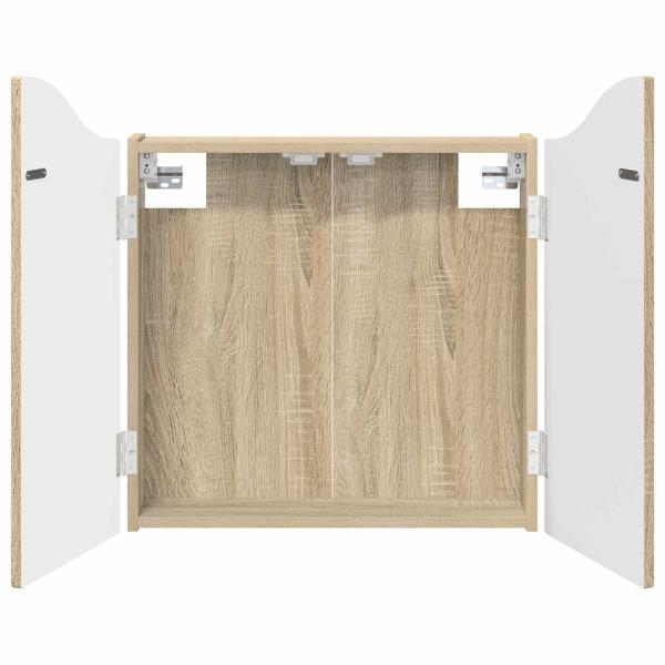 Dartboard Schrank Sonoma-Eiche 56 x 12 x 63 cm Holzwerkstoff