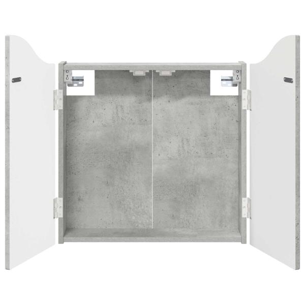 Dartboard Schrank Betongrau 56 x 12 x 63 cm Holzwerkstoff