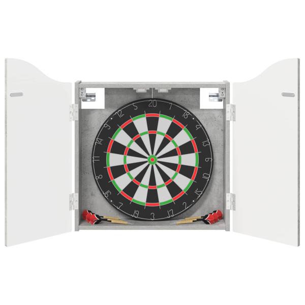Dartboard Schrank Betongrau 56 x 12 x 63 cm Holzwerkstoff