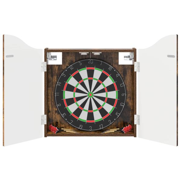 Dartboard Schrank R?uchereiche 56 x 12 x 63 cm Holzwerkstoff