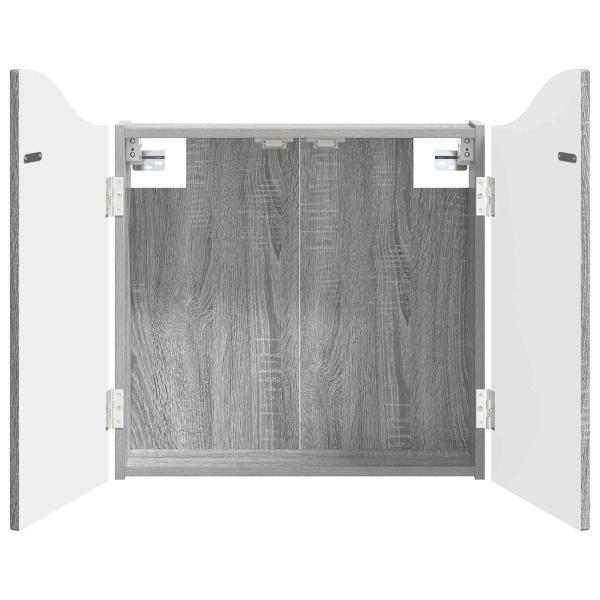 Dartboard Schrank Sonoma-Grau 56 x 12 x 63 cm Holzwerkstoff