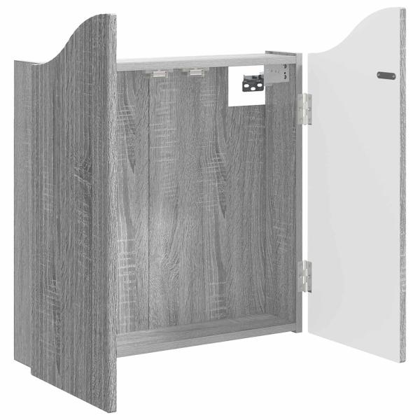 Dartboard Schrank Sonoma-Grau 56 x 12 x 63 cm Holzwerkstoff