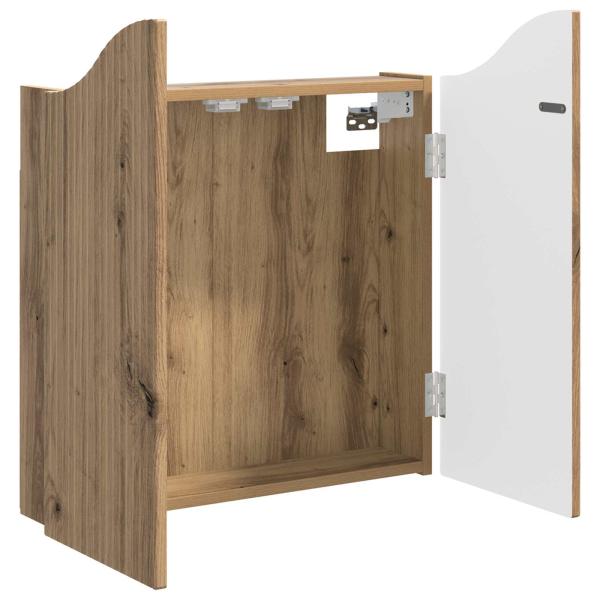 Dartboard Schrank Artisan-Eiche 56 x 12 x 63 cm Holzwerkstoff