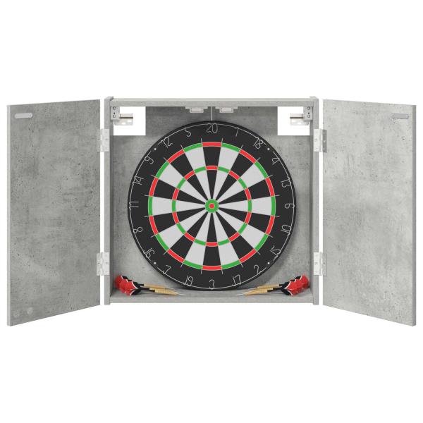 Dartboard Schrank Betongrau 56 x 12 x 53,5 cm Holzwerkstoff