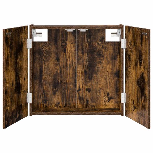 Dartboard Schrank Raucheiche 56 x 12 x 53,5 cm Holzwerkstoff