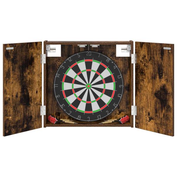Dartboard Schrank Raucheiche 56 x 12 x 53,5 cm Holzwerkstoff