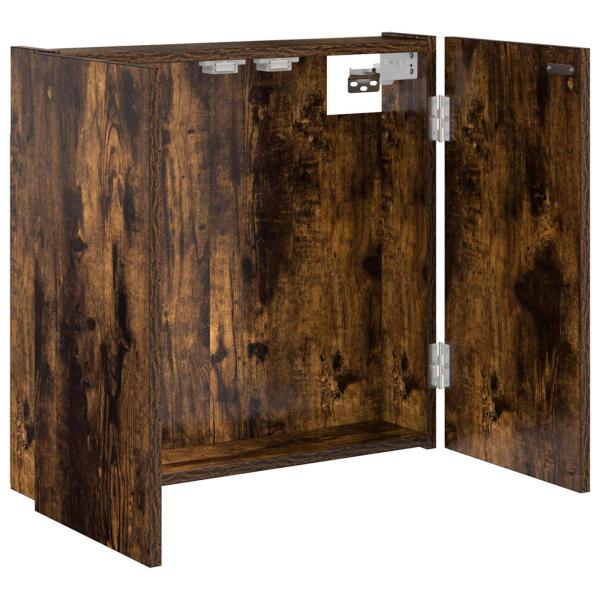 Dartboard Schrank Raucheiche 56 x 12 x 53,5 cm Holzwerkstoff
