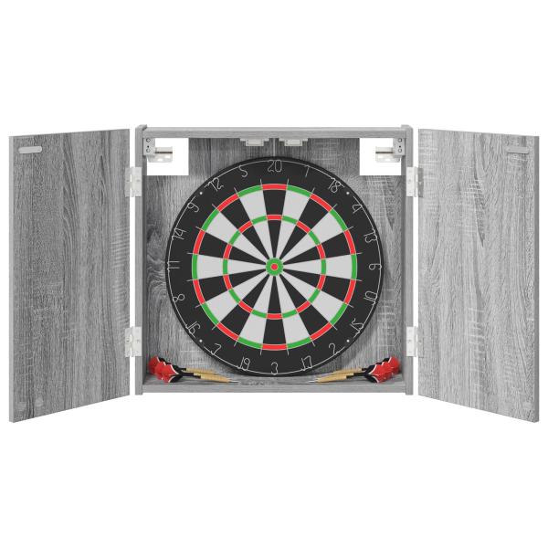 Dartboard Schrank Sonoma-Grau 56 x 12 x 53,5 cm Holzwerkstoff