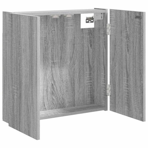 Dartboard Schrank Sonoma-Grau 56 x 12 x 53,5 cm Holzwerkstoff