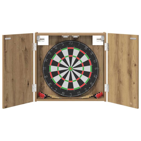 Dartboard Schrank Artisan-Eiche 56 x 12 x 53,5 cm Holzwerkstoff