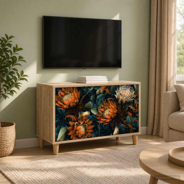 ARDEBO.de - TV-Schrank LOCHEM 69 x 33 x 50 cm Sonoma Holzwerkstoff