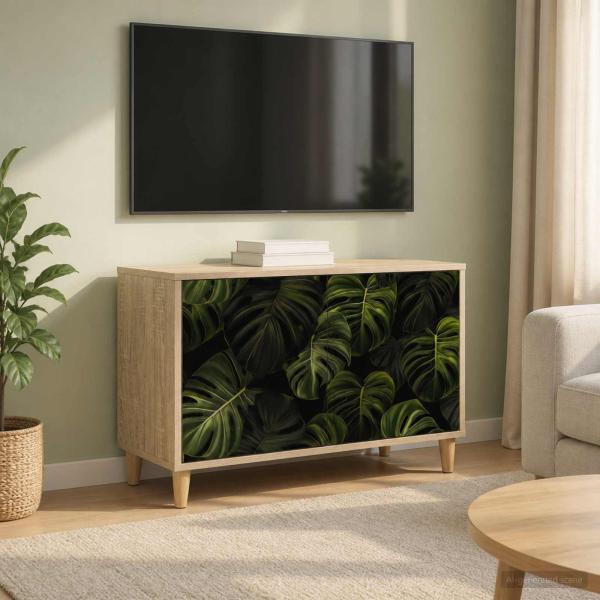ARDEBO.de - TV-Schrank ELBURG 69 x 33 x 50 cm Sonoma Holzwerkstoff