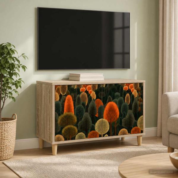ARDEBO.de - TV-Schrank ZAANDAM 69 x 33 x 50 cm Sonoma Holzwerkstoff