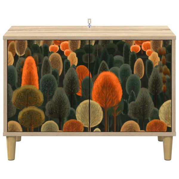 TV-Schrank ZAANDAM 69 x 33 x 50 cm Sonoma Holzwerkstoff