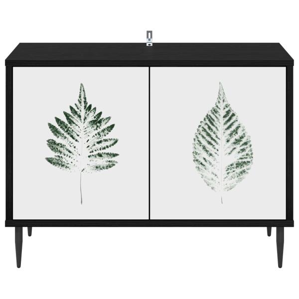 TV-Schrank HANAU 69 x 33 x 50,5 cm Schwarz Eichen-Optik