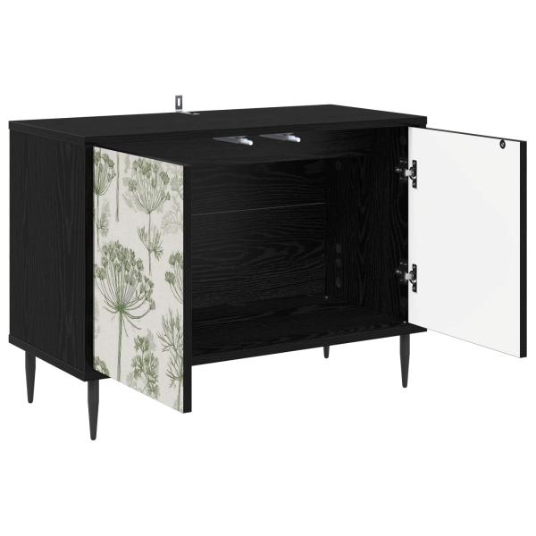 TV-Schrank GOTHA 69 x 33 x 50,5 cm Schwarz Eichen-Optik