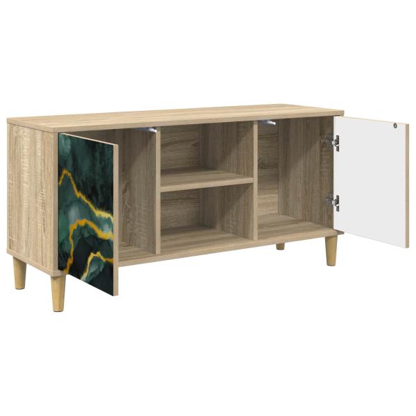 TV-Schrank WIJHE 102 x 33 x 50 cm Sonoma Holzwerkstoff