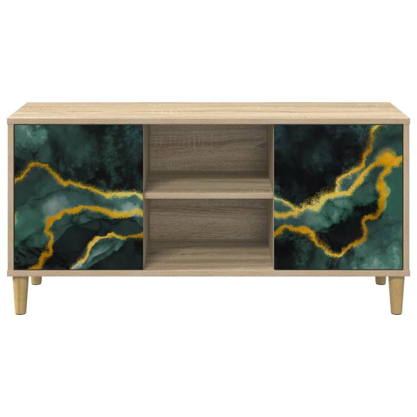 TV-Schrank WIJHE 102 x 33 x 50 cm Sonoma Holzwerkstoff