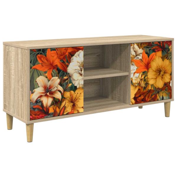 TV-Schrank GENNEP 102 x 33 x 50 cm Sonoma Holzwerkstoff