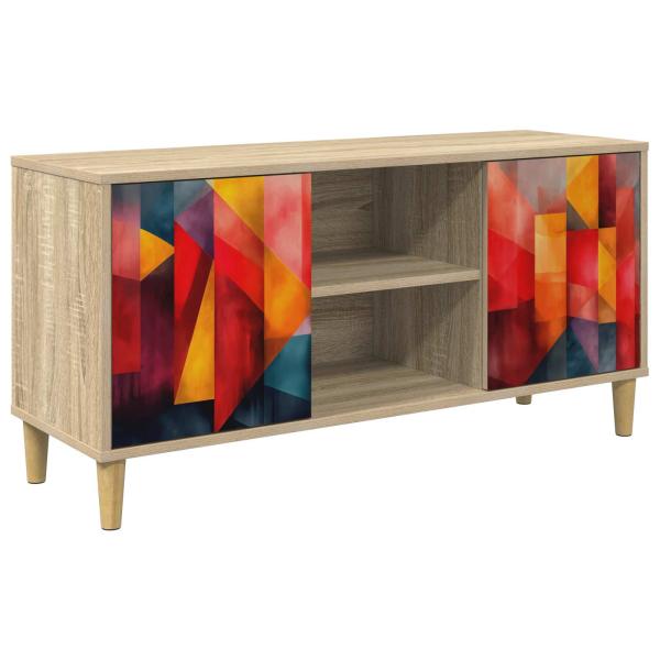 TV-Schrank HEESCH 102 x 33 x 50 cm Sonoma Holzwerkstoff