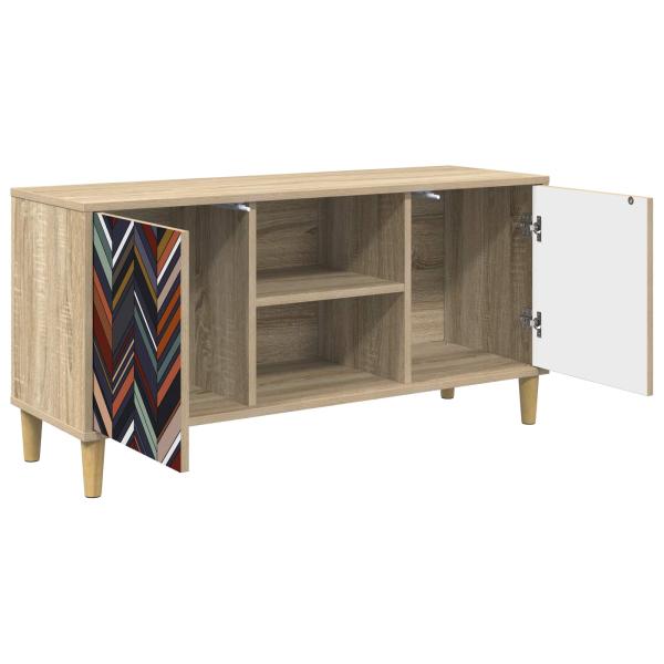 TV-Schrank OMMEN 102 x 33 x 50 cm Sonoma Holzwerkstoff