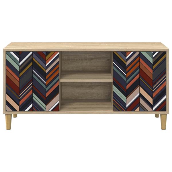TV-Schrank OMMEN 102 x 33 x 50 cm Sonoma Holzwerkstoff