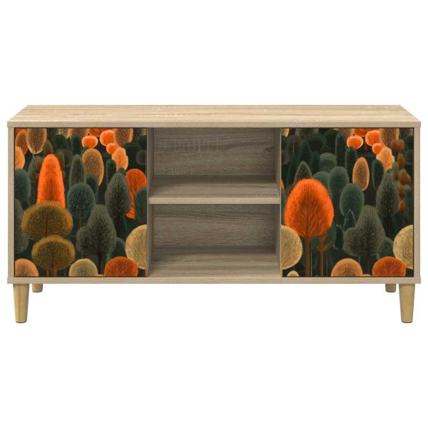 TV-Schrank ZAANDAM 102 x 33 x 50 cm Sonoma Holzwerkstoff
