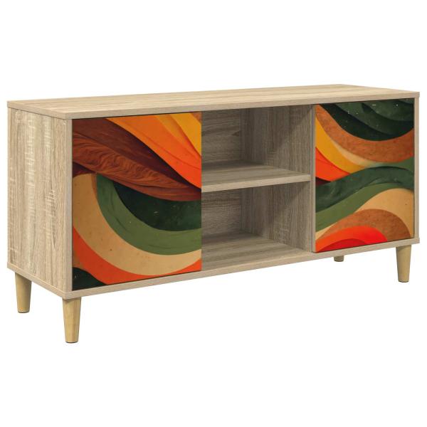 ARDEBO.de - TV-Schrank BONN 102 x 33 x 50 cm Sonoma Holzwerkstoff
