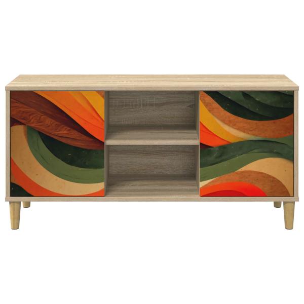 TV-Schrank BONN 102 x 33 x 50 cm Sonoma Holzwerkstoff