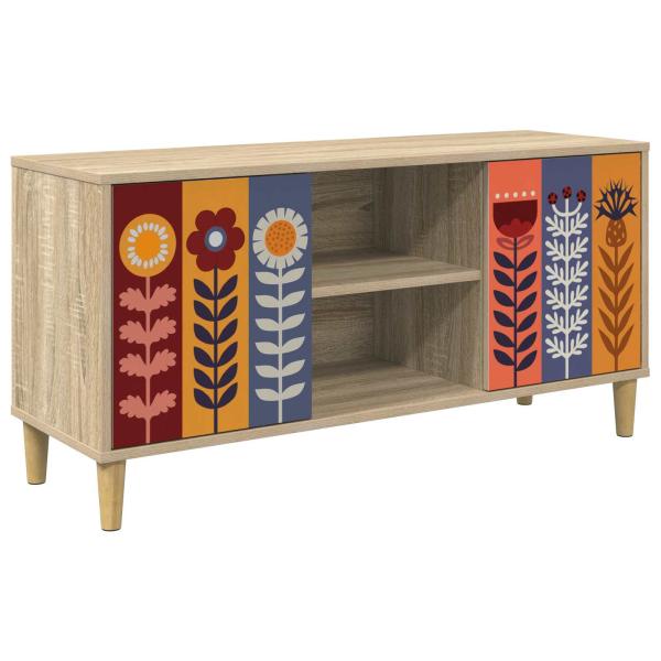 TV-Schrank ESSEN 102 x 33 x 50 cm Sonoma Holzwerkstoff