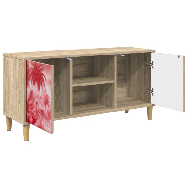 TV-Schrank AACHEN 102 x 33 x 50 cm Sonoma Holzwerkstoff