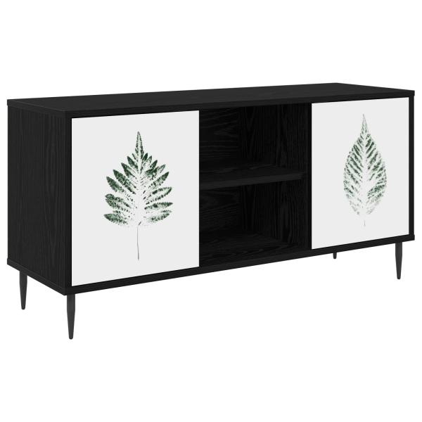 TV-Schrank HANAU 102 x 33 x 51 cm Schwarz Eichen-Optik