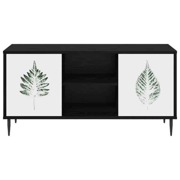 TV-Schrank HANAU 102 x 33 x 51 cm Schwarz Eichen-Optik