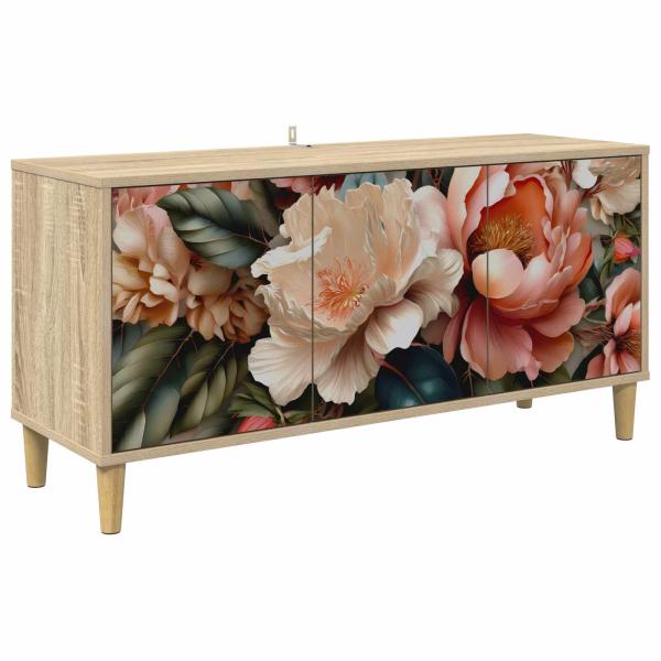TV-Schrank BORNE 102 x 33 x 50 cm Sonoma Holzwerkstoff