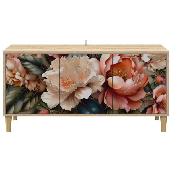 TV-Schrank BORNE 102 x 33 x 50 cm Sonoma Holzwerkstoff