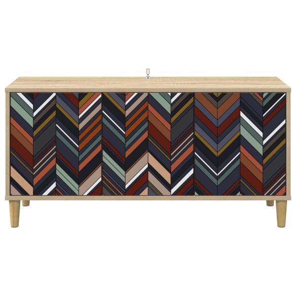 TV-Schrank OMMEN 102 x 33 x 50 cm Sonoma Holzwerkstoff